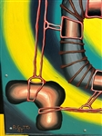 Cleveland School Abstract Rigutto Lucky I Had a Parachute Oil on Board