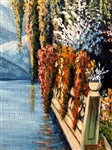 Oil on Board River Scene Possible Szuikola G. Kulas