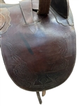 Western Saddle With Brass Fixtures