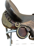 Western Saddle With Brass Fixtures