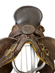 Western Saddle With Brass Fixtures