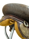 Western Saddle With Brass Fixtures