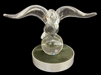 Steuben Glass Crystal Eagle OB and Bag