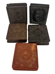 (5) Daguerreotypes in Gutta-Percha Cases