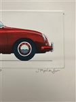 Stephenson Lithograph 1954 Porsche 356 Numbered