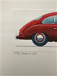 Stephenson Lithograph 1954 Porsche 356 Numbered