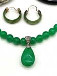 Group of Jade and Sterling Silver Jewelry