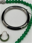 Group of Jade and Sterling Silver Jewelry
