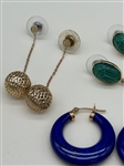 (5) Pairs 14k Gold Earrings