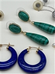 (5) Pairs 14k Gold Earrings