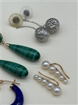 (5) Pairs 14k Gold Earrings
