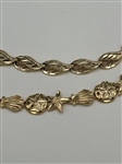 (2) 14k Gold Bracelets