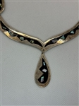 Mexican Sterling Silver MOP Choker and Earring Set