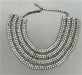 Rhinestone Cleopatra Style Collar Necklace by Juliana D & E for Celebrity