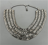 Rhinestone Cleopatra Style Collar Necklace by Juliana D & E for Celebrity