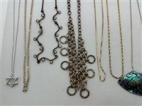 (10) Sterling Silver Necklaces