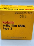 Kodalith Ortho Film 6556, Type 3, Perforated Both Edges 35mm-100 ft. No 10 Spool
