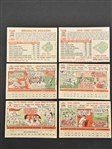 (6) 1956 Topps Baseball Cards: Richie Ashburn, Walter Alston, Minnie Minoso, Duke Snider, NY Yankees, Dodgers