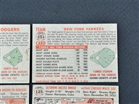 (6) 1956 Topps Baseball Cards: Richie Ashburn, Walter Alston, Minnie Minoso, Duke Snider, NY Yankees, Dodgers