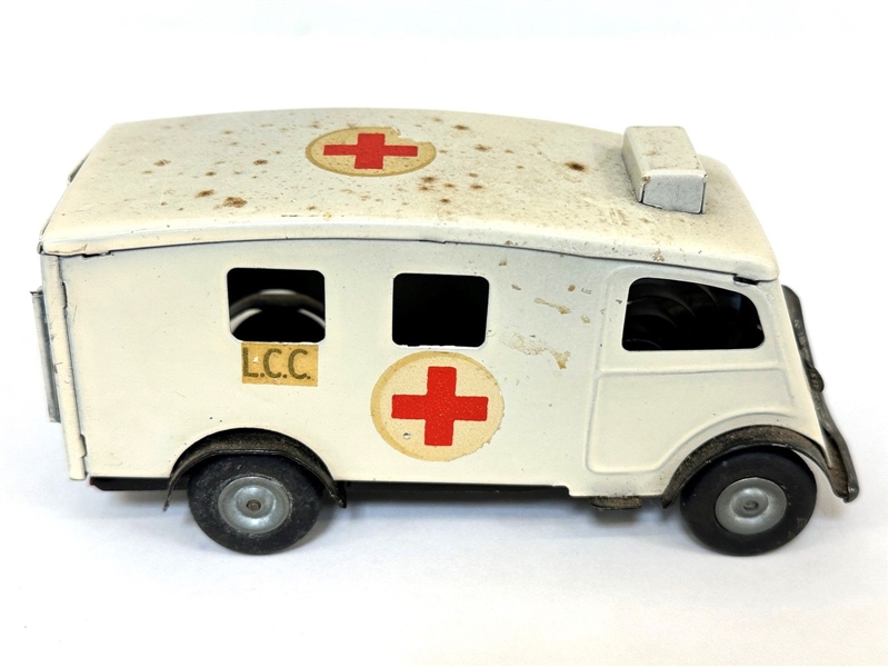 Tinplate Triang Minic Clockwork Wind Up Ambulance 
