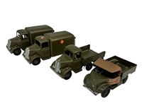 (4) Britains Cast Toy Trucks