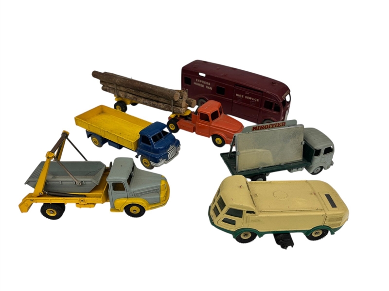 (6) 1950s Dinky Toy Trucks