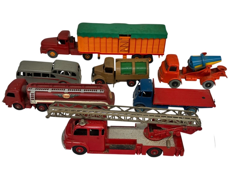 (7) 1950s Dinky Toys and Fire Trucks