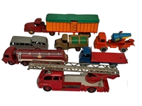 (7) 1950s Dinky Toys and Fire Trucks