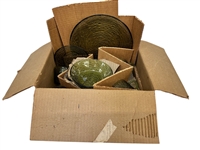 (16) Piece Anchor Hocking Avocado Green Glass Set in Original Box
