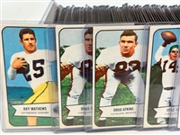 (142) 1954 Bowman Football Cards: Matthews, Atkins, Graham, Layne, Gifford, Nomellini, Lattner