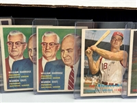 (138) 1957 Topps Baseball Cards: Mazeroski, Hodges, Snider, Kluszewski