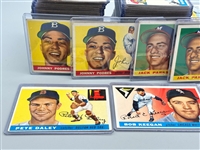 (134) 1955 Topps Baseball Cards: Keegan, Parks, Podres, Daley