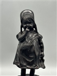 Juan Clara Ayats Bronze Child on Chair