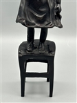 Juan Clara Ayats Bronze Child on Chair