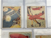 (9) 1938 Goudey Action Gum R1 Non Sport Trading Cards