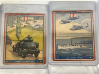 (19) 1940 Goudey First Column Defenders R50 Near Set Non Sport Trading Cards