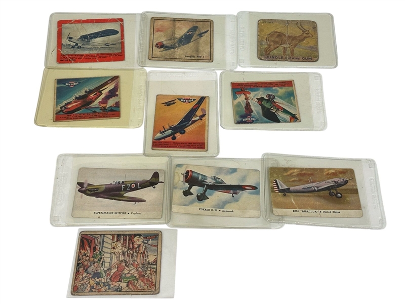 Group of Non Sport Trading Cards; 1930s and 1940s