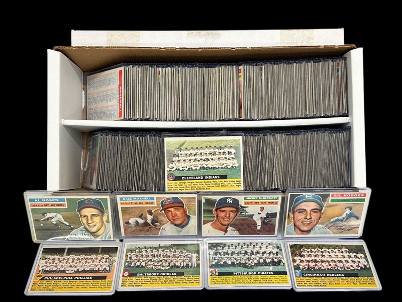 (278) 1956 Topps Baseball Cards Partial Set; Missing 42 Cards