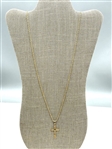 14k Gold Rope Chain and Crucificxion Pendant