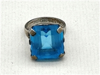 (5) Blue Topaz and Sterling Silver Rings
