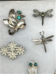 (11) Sterling Silver Brooches and Pendants