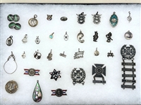 (33) Group of Miscellaneous Sterling Silver Jewelry