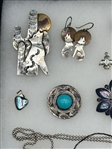 (16) Group of Sterling Silver Jewelry