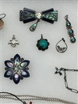 (16) Group of Sterling Silver Jewelry