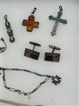 (16) Group of Sterling Silver Jewelry
