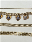 (3) 14k Gold Bracelets