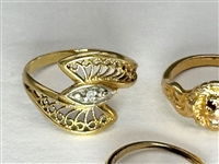 (3) 14k Gold Diamond Rings