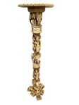 Heavy Resin Hindu Nudes and Elephants Pedestal Plant Stand: 