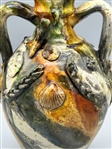Majolica Italian Terracotta Vase