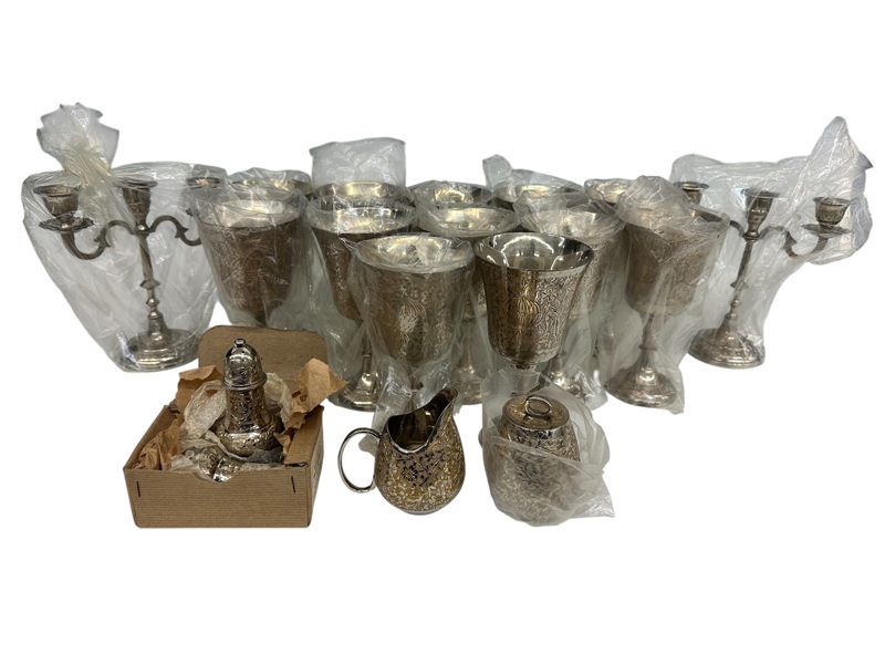 World Gift India Silver Plate Set